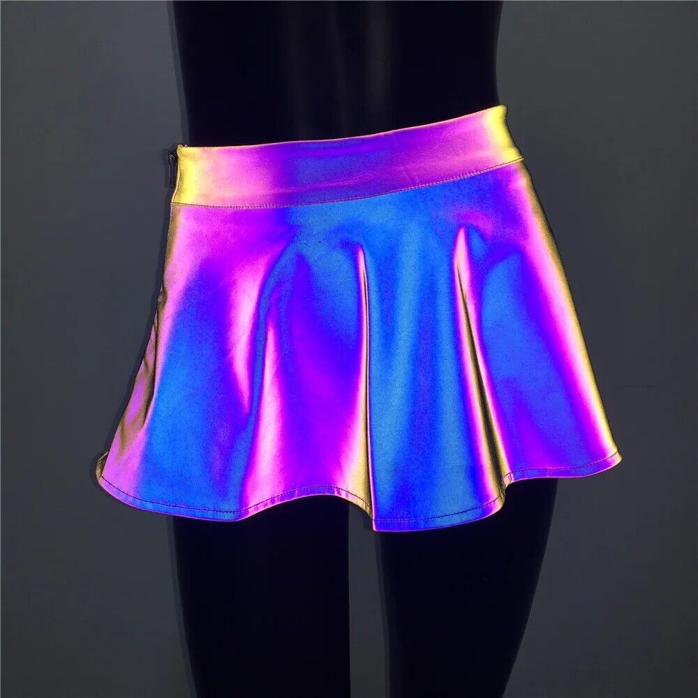 Women  Colourful REFLEX Falten-Rock  von Hyper X, Ravewear 