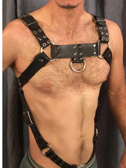 NO x REAL Club Harness in Schwarz Model " NoReal x3 Club ", Techno Harness 