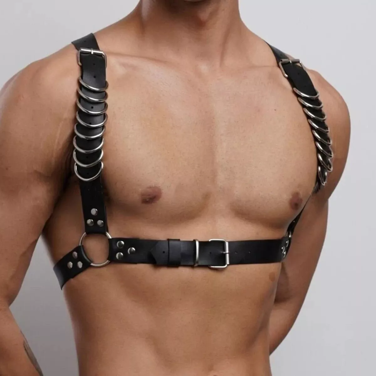 NO x REAL Club Harness in Schwarz Model " NoReal x2 Club ", Techno Harness  