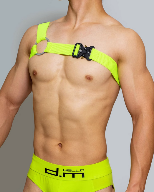 VISION x MEN Harness in verschiedenen Farben Model " NEON x3 VISION ", Techno Harness