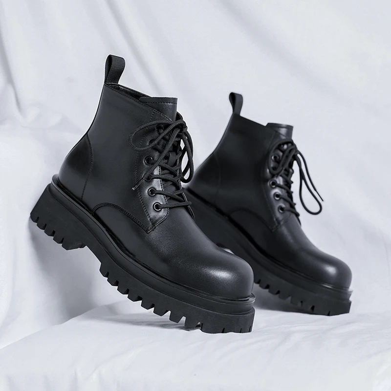 DARK TECHNO Boots in Schwarz / handgemacht von Hyper X , Clubwear Techno