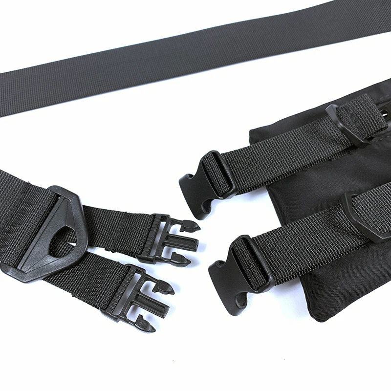 Techwear Bag für Herren / Damen, Model "Tech Flex Bag" in Schwarz, Techwear Shop