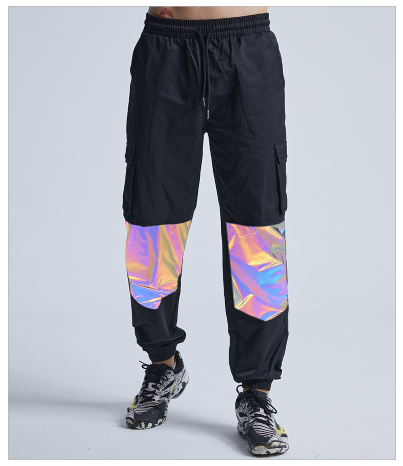 Reflektierende Hose von Tech x House, Model "GRID Colourful Reflex" , Ravewear and Festival Clothing 