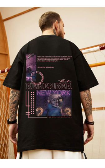 Oversized Techno Shirt von Hyper X Model " New York X" im Hip x Tech Style