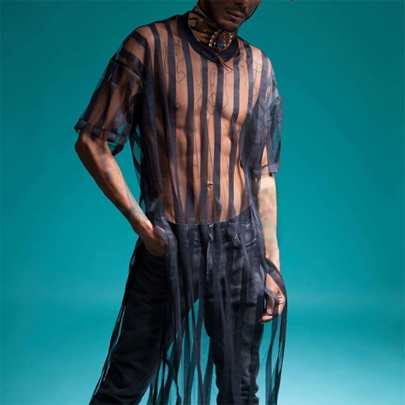 Mega Mesh Long Shirt  von INCERUN  im Gaywear Famous Style 