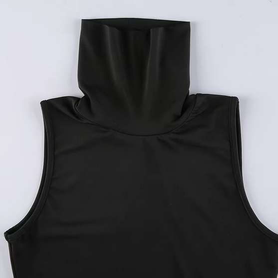 CYBERPUNK Women Kleid in schwarz mit Muster, Cyberpunk