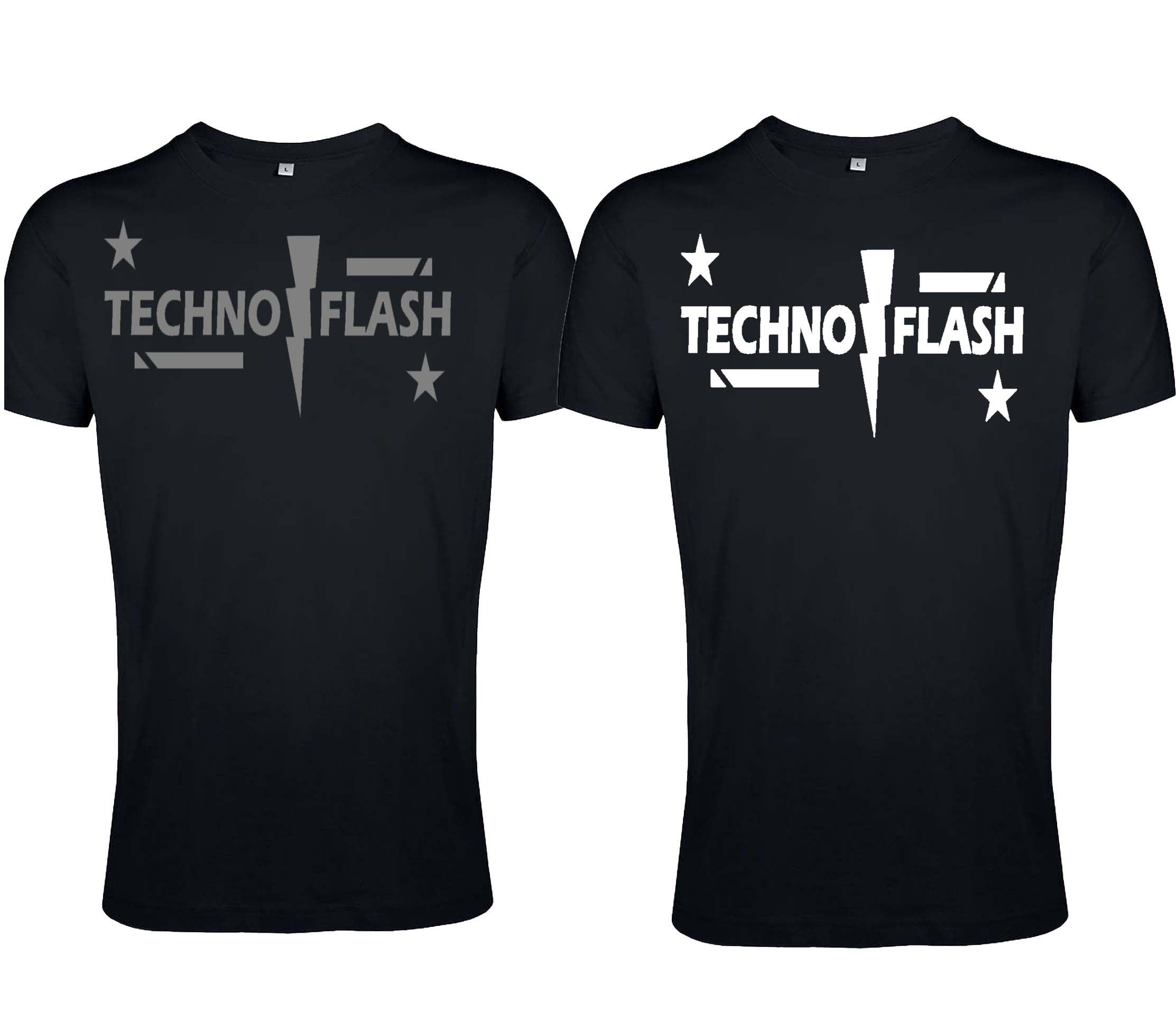T-Shirt von SONICX Model " Techno FLASH"  Techno Wear Style Flash Attacke 