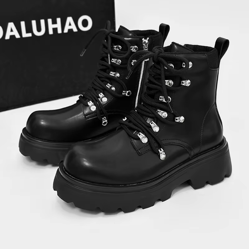 Unisex DARK TECHNO Boots NO LIMIT in Schwarz / handgemacht  , Clubwear Techno 