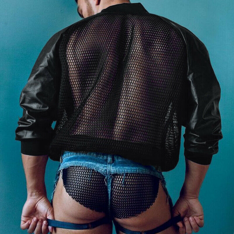 Jacke  von INCERUN  Model " DARK NAKED " in Schwarz im Gay Wear Fetisch Style