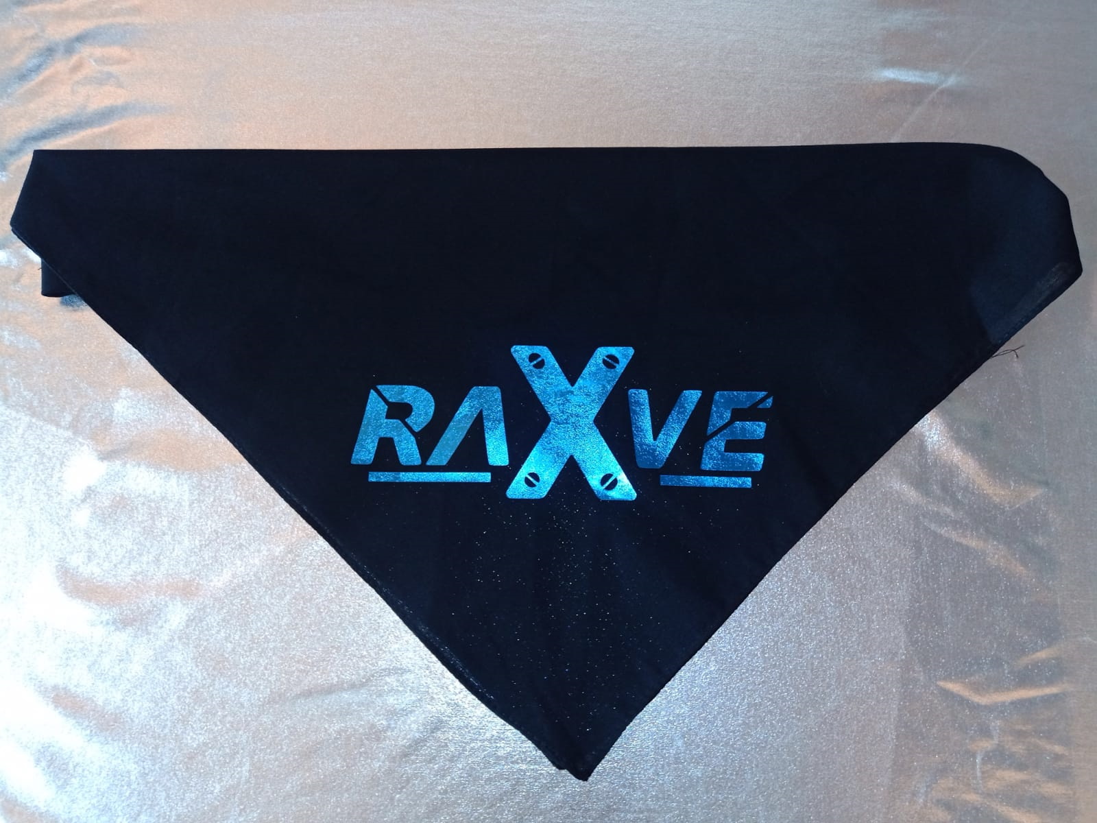 Bandana / Halstuch  von RAVE X Model " Rave X 2k21"  Techno Wear in Space Green