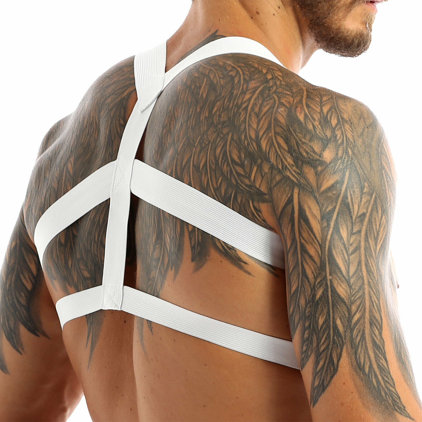 Harness  von INCERUN  Model " BASIC" in Weiss im Gay Wear Fetisch Style
