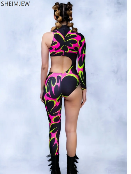 Cyberpunk Women Body Model "PINK x TATTOO" , Techno Fashion