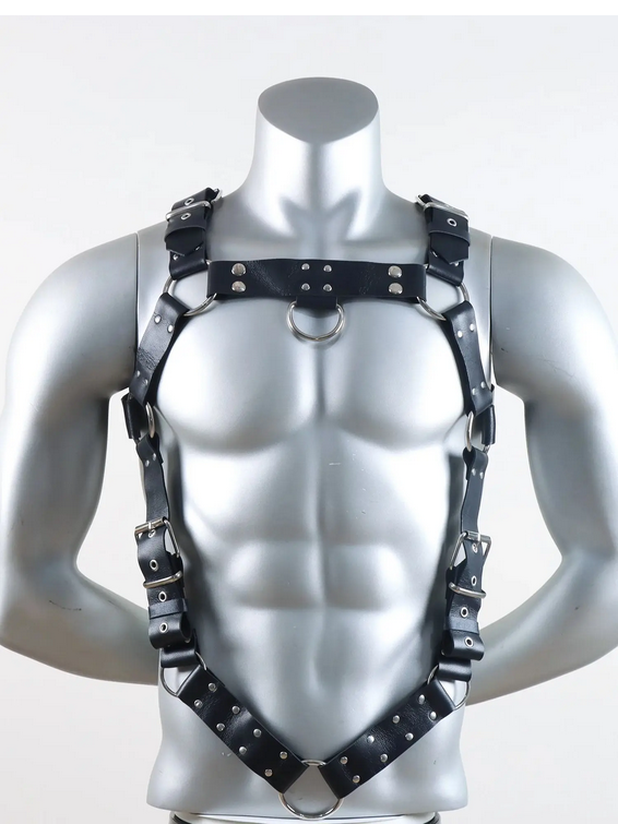 NO x REAL Club Harness in Schwarz Model " NoReal x3 Club ", Techno Harness 